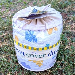 MATCH Duvet Cover Spring Time Bloom Zoey VTG 90's American Pacific Enterprises